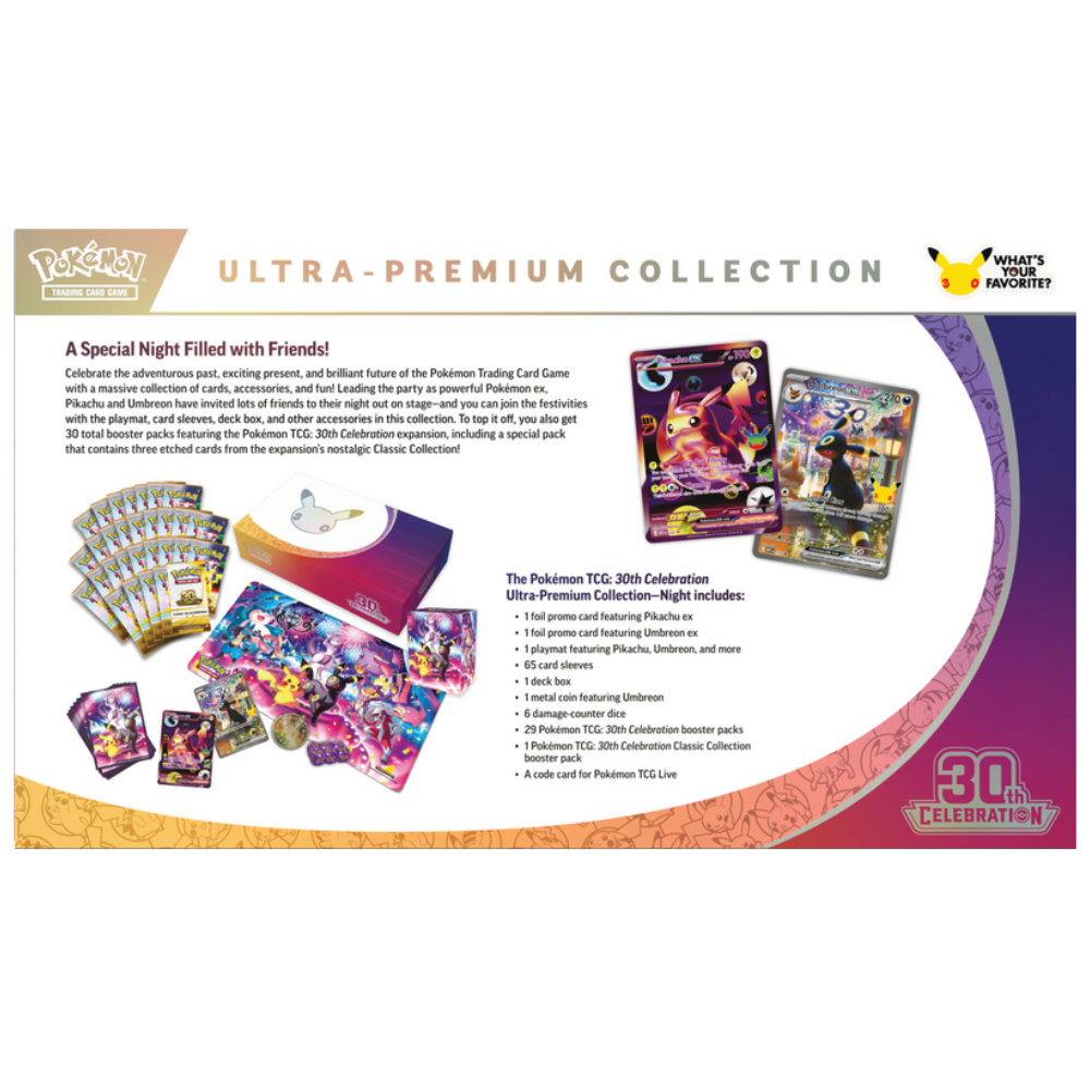 Pokémon TCG: 30th Celebration - Ultra-Premium Collection - Night (Umbreon ex)