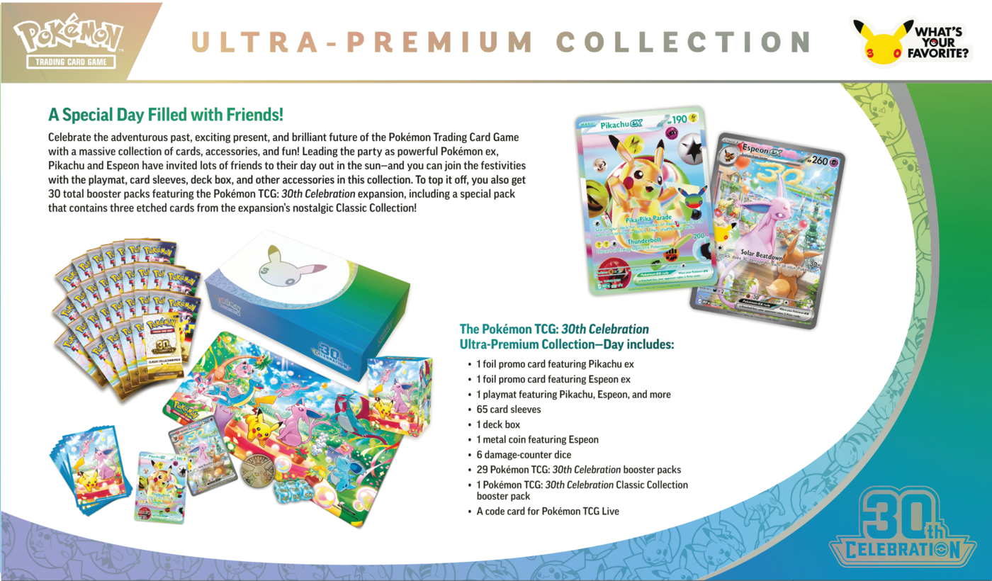 Pokémon TCG: 30th Celebration - Ultra-Premium Collection - Day (Espeon ex)