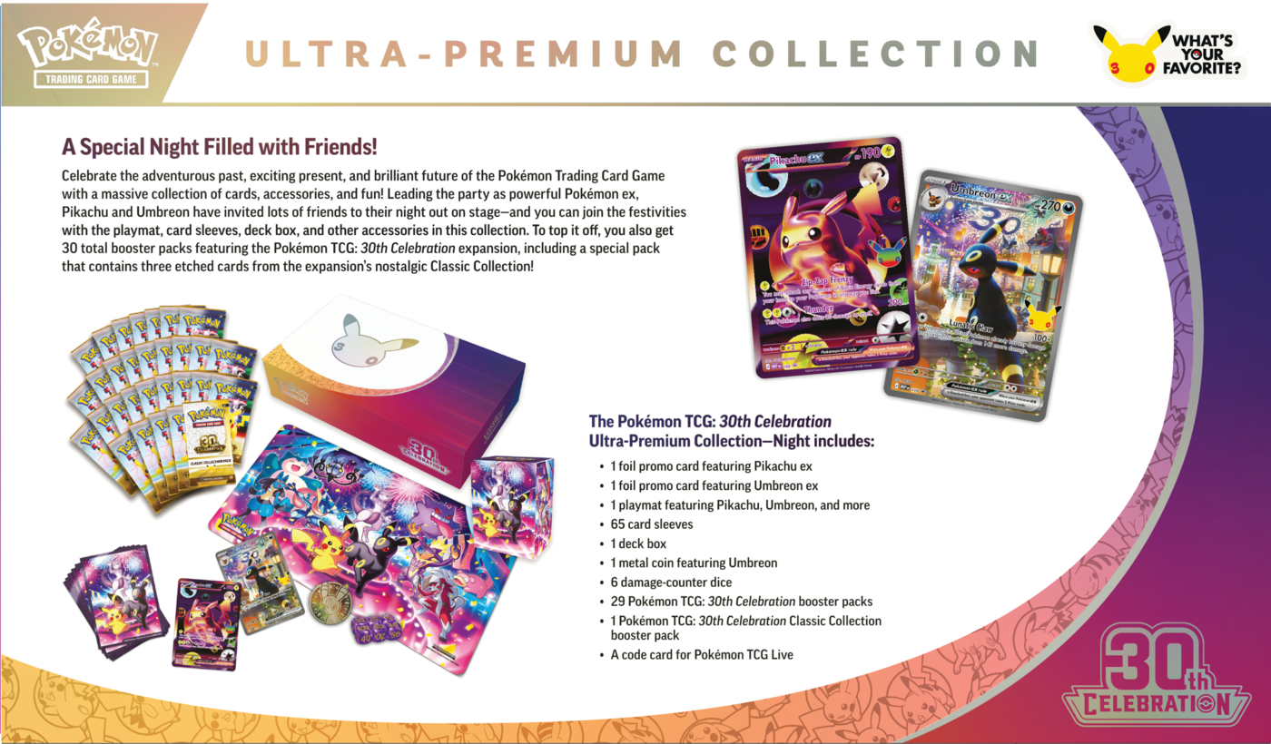 Pokémon TCG: 30th Celebration - Ultra-Premium Collection - Night (Umbreon ex)