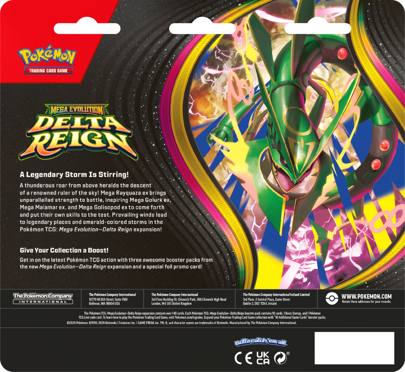 Pokémon TCG: Mega Evolution - Delta Reign - 3-Pack Blister Bundle