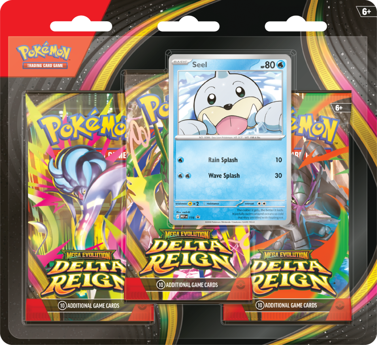 Pokémon TCG: Mega Evolution - Delta Reign - 3-Pack Blister Bundle