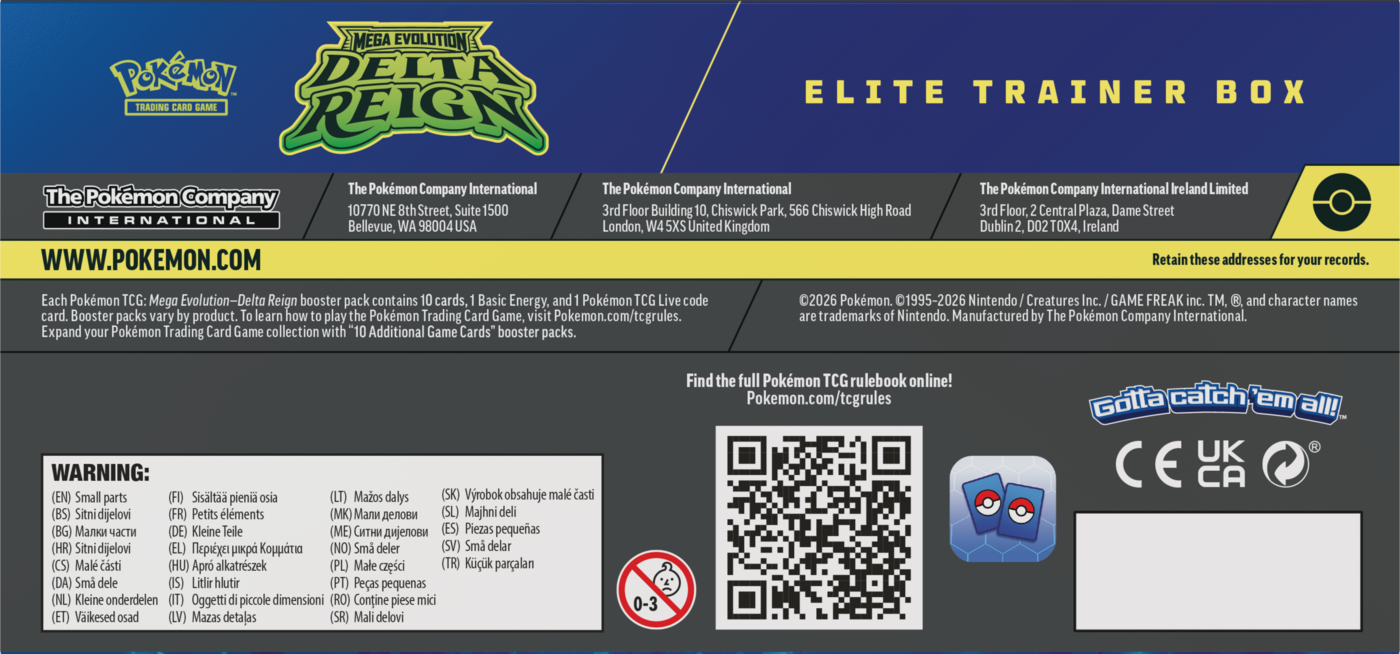 Pokémon TCG: Mega Evolution - Delta Reign - Elite Trainer Box